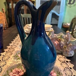 Lovely handmade pottery water pitcher / vase